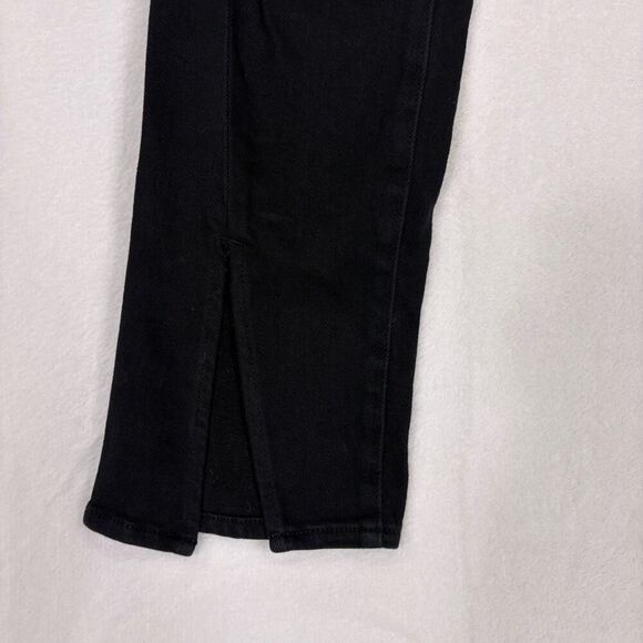 Pistola Revolve Black High Waisted Slit Front Bootcut Jeans Women's Size 25 - Picture 4 of 13